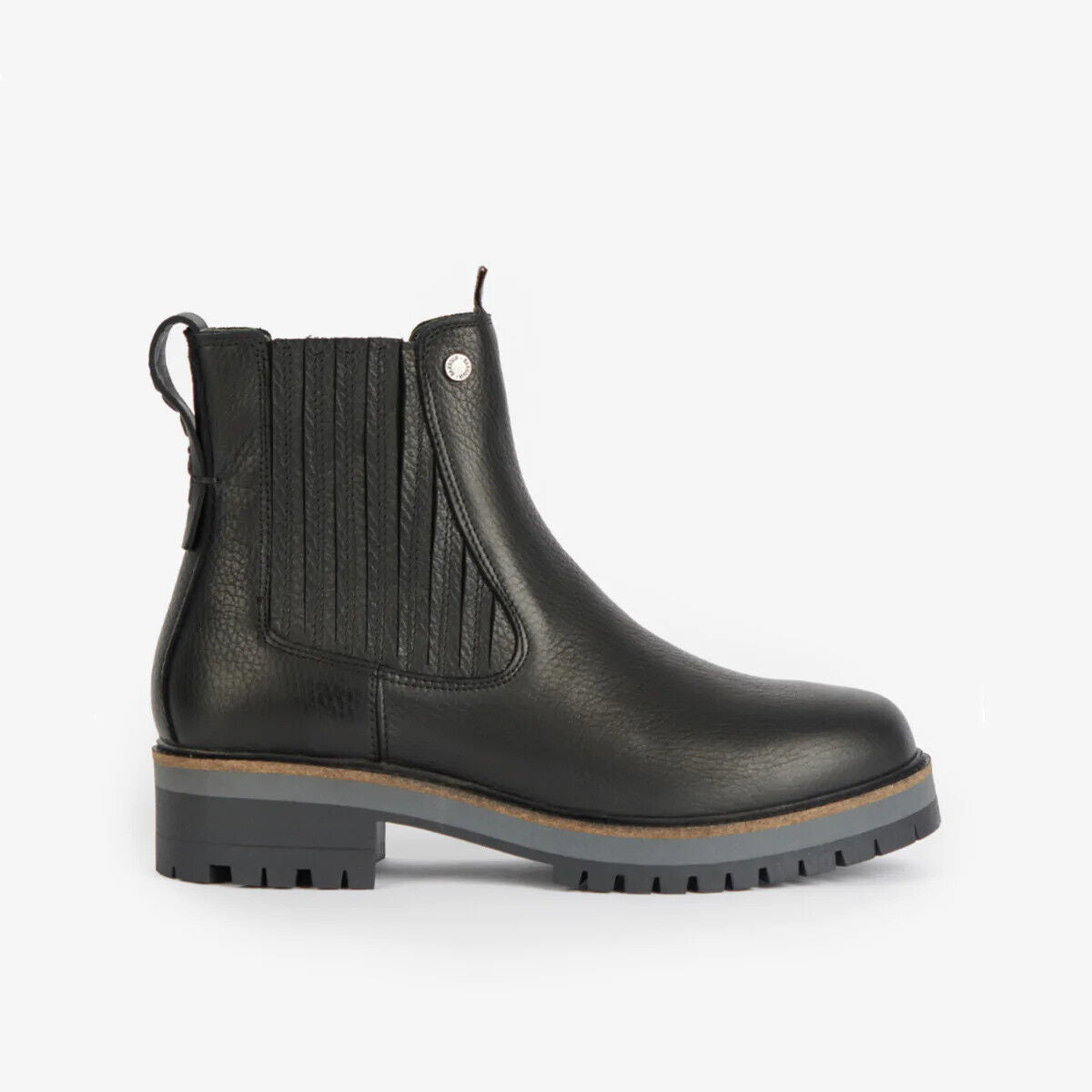 Barbour International Joelle Chelsea Boots Leather Black Ladies