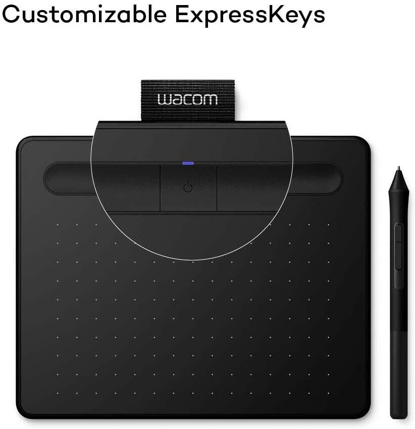 Wacom Intuos GraphicsTablet Small Medium Wired Bluetooth Wacom Refurbished