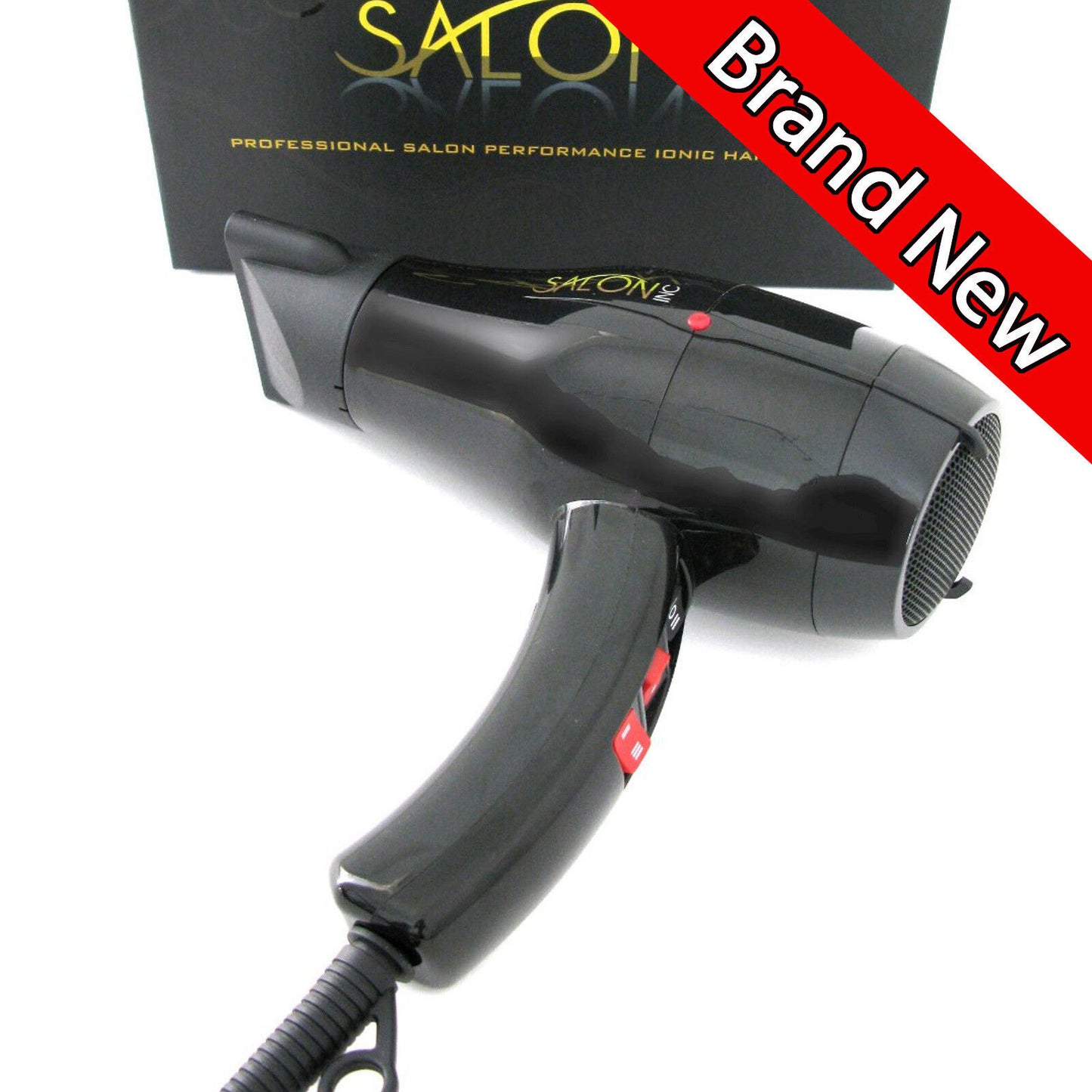 SALON INC PROFESSIONAL 1800 WATT IONIC HAIR DRYER  CONCENTRATOR COOL SHOT 1800W