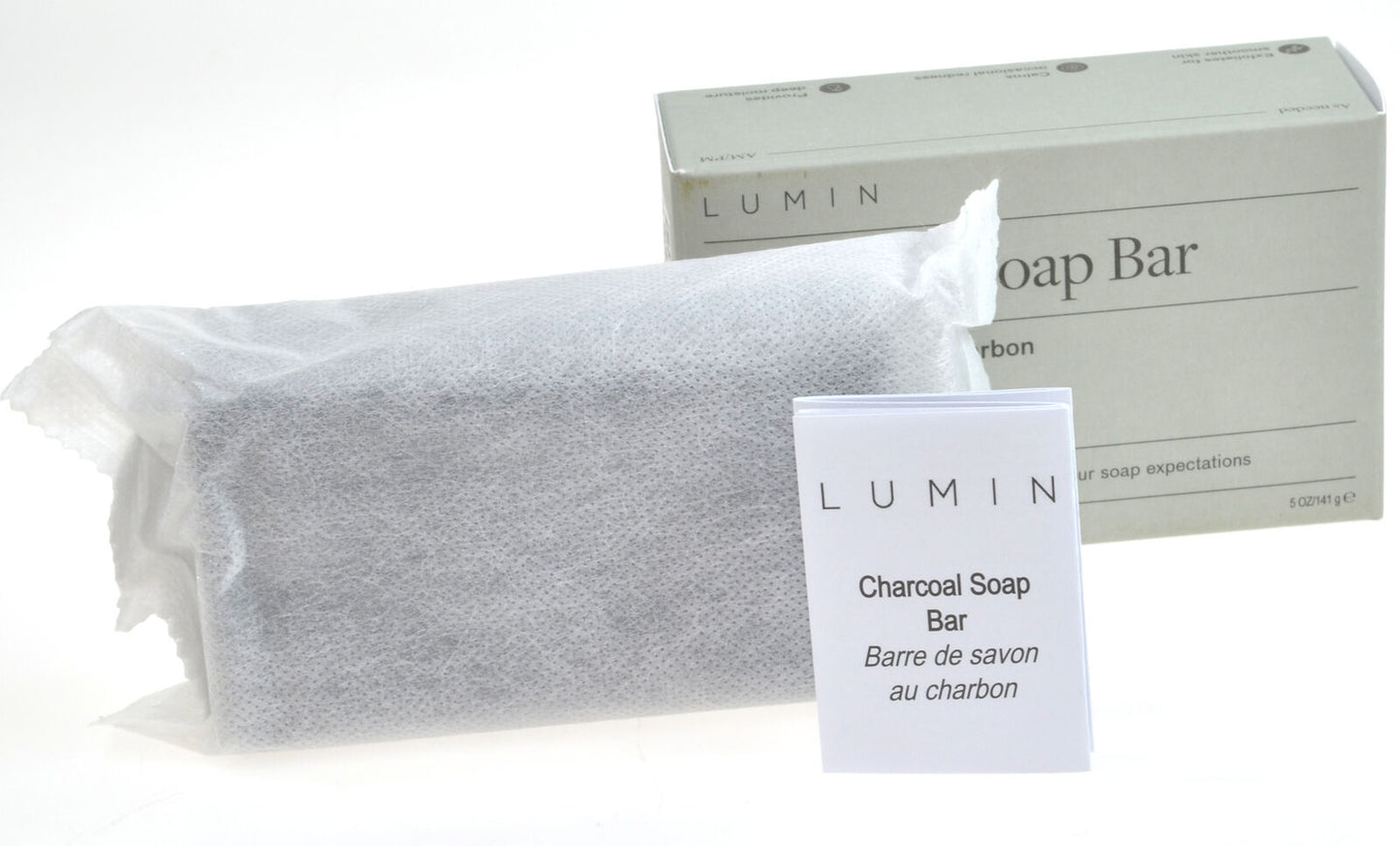 Lumin Deep Detox Body Bar Charcoal Soap Hydrates Balances 141g