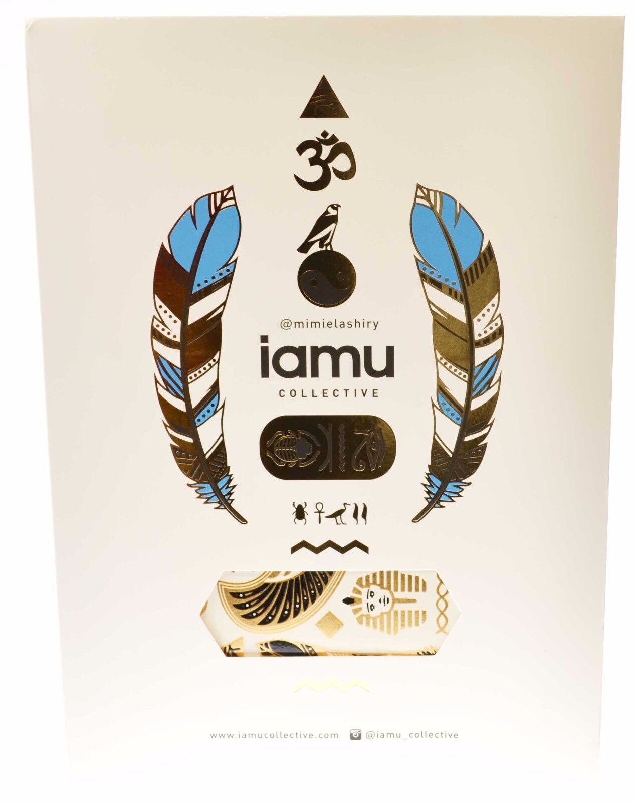 Iamu Collective Temporary Flash Tattoos Metallic Waterproof Mayan Egyptian