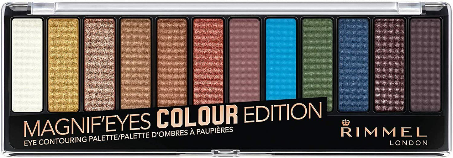 Rimmel London Magnif'eyes Eyeshadow Pallet Bold Colour Edition 004 12 Pans