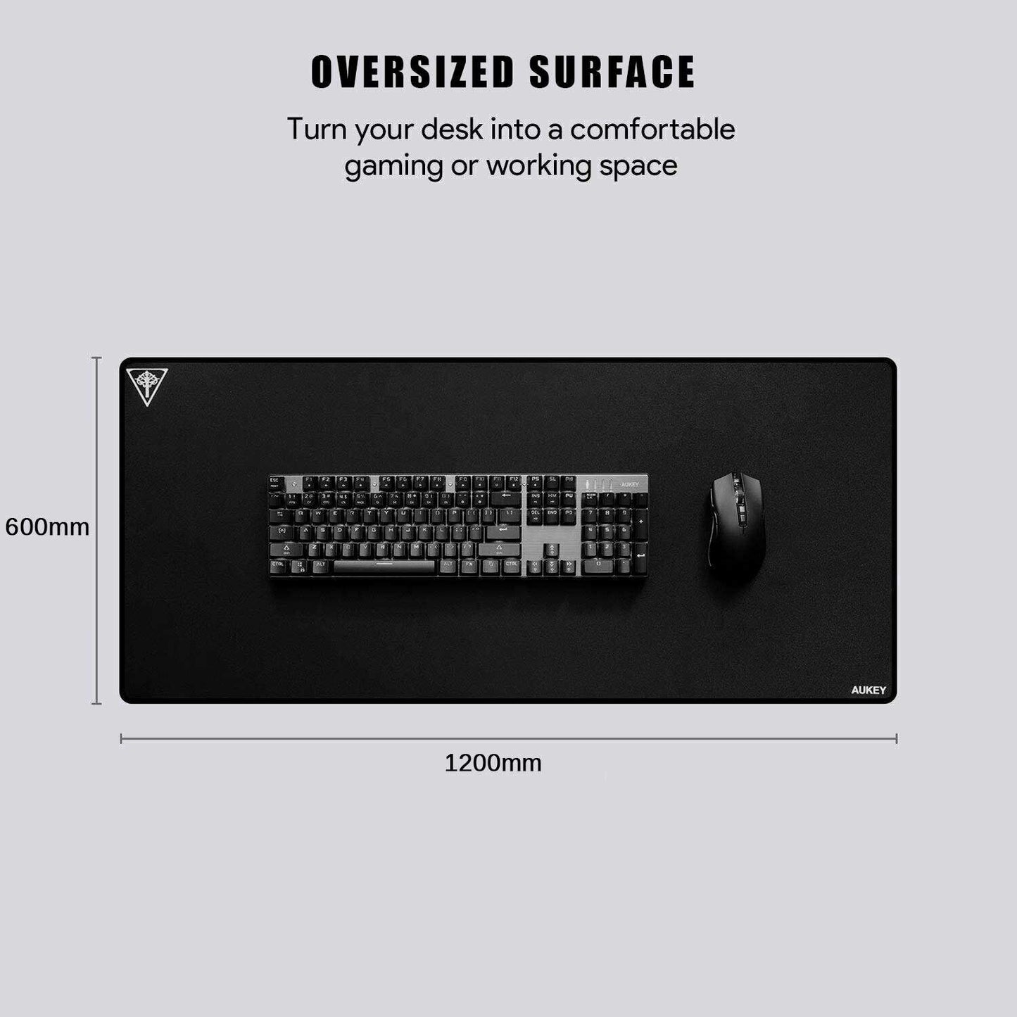 Desk Mat Gaming Surface XXXL Mouse Mat Aukey KM-P4 1200mm x 600mm Oversize