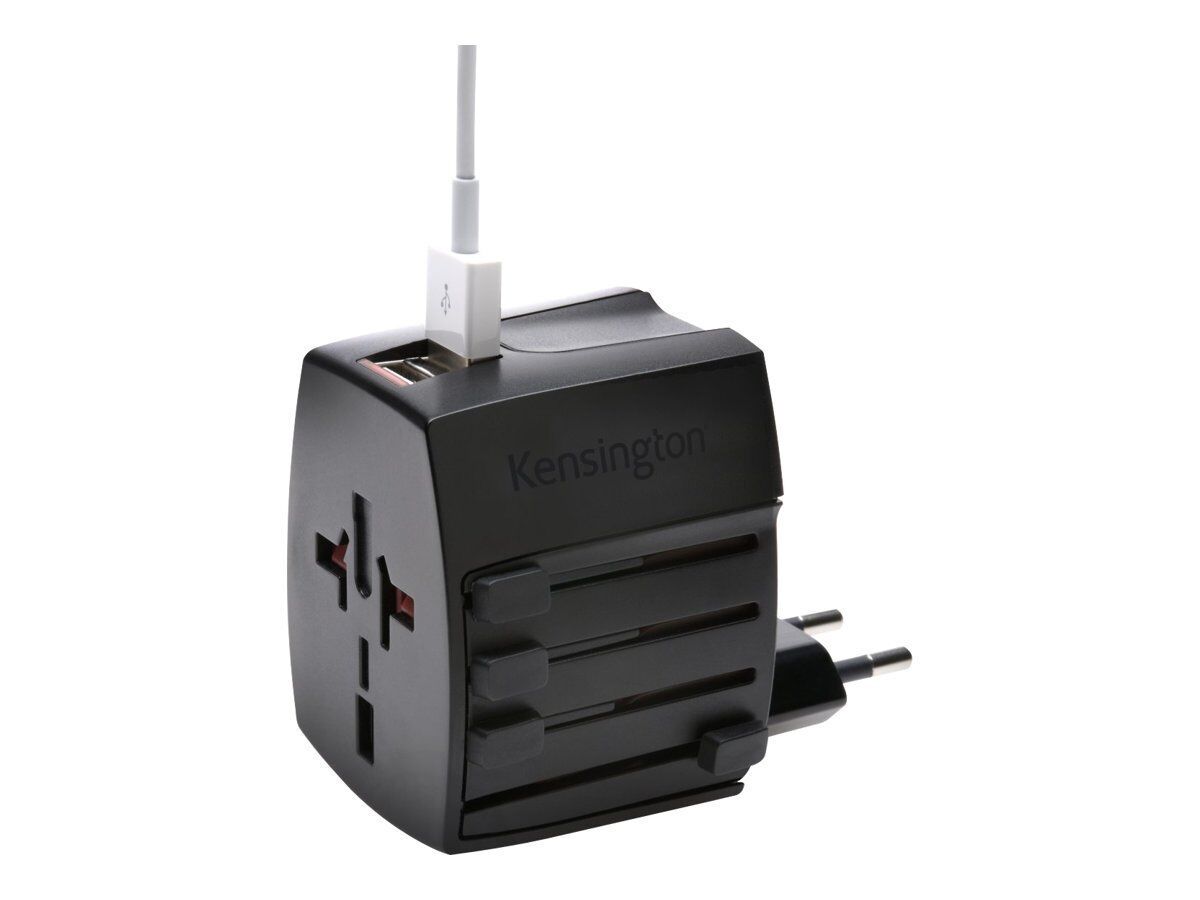 Kensington 2.1A International Travel Adaptor with Dual USB Ports