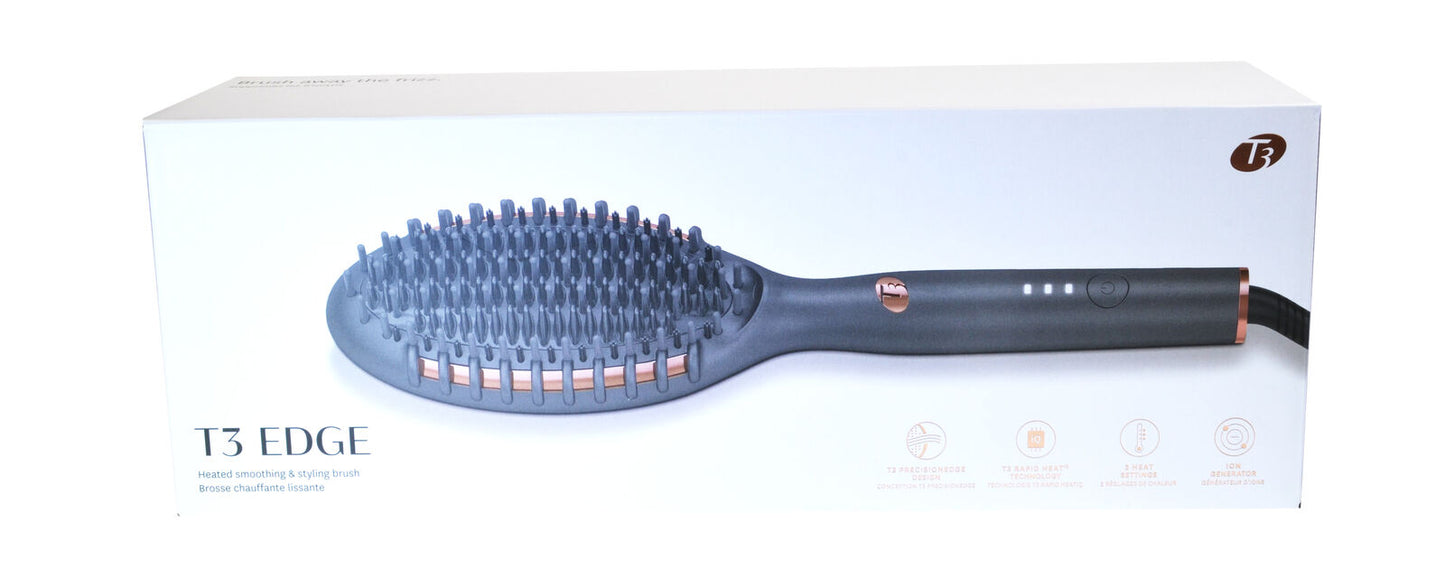 T3 Edge Smoothing Styling Straightening Heated Hot Brush 77582-UK