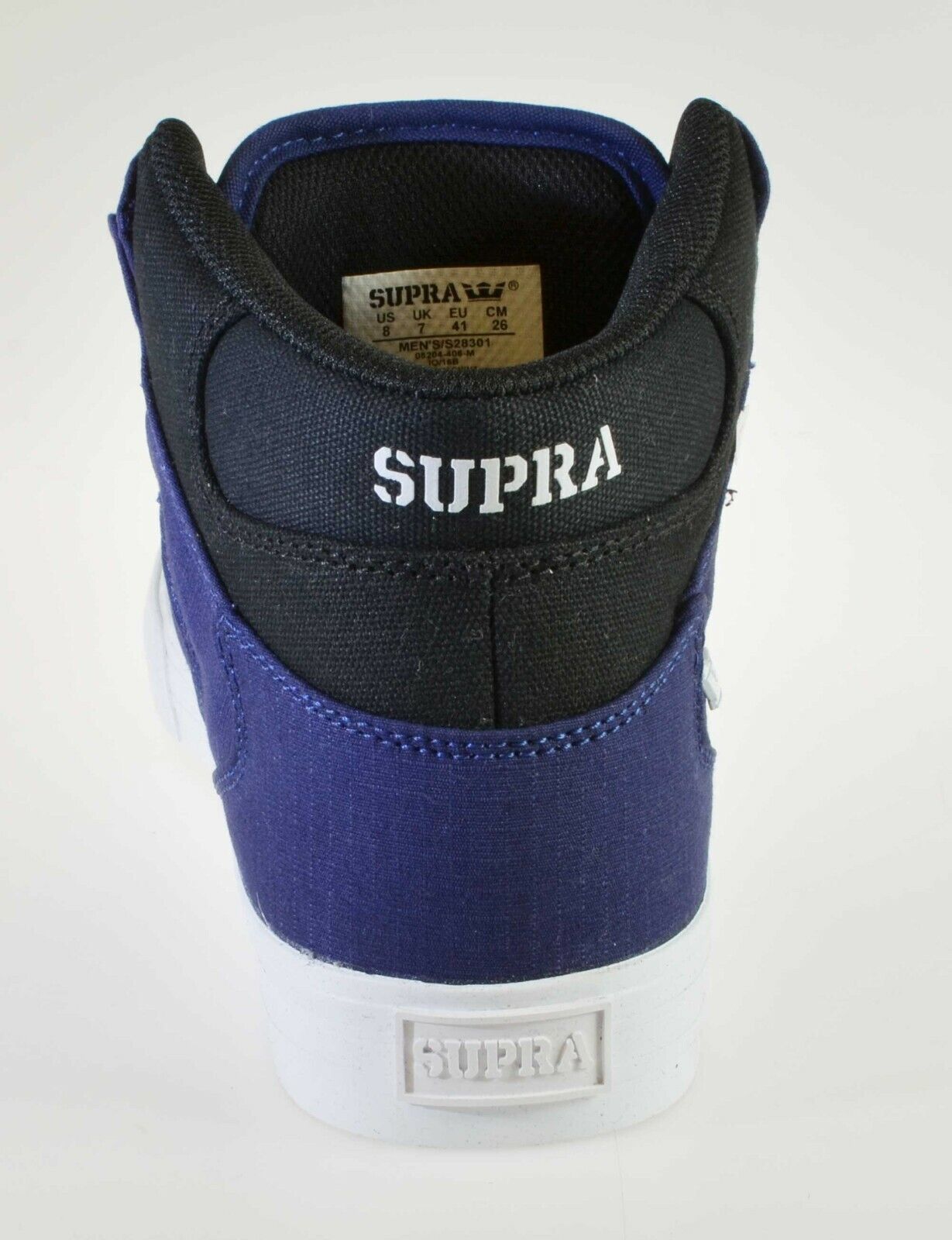 Supra Vaider Mid Top Skater White Grey Green Navy Black Mens Trainers Shoes