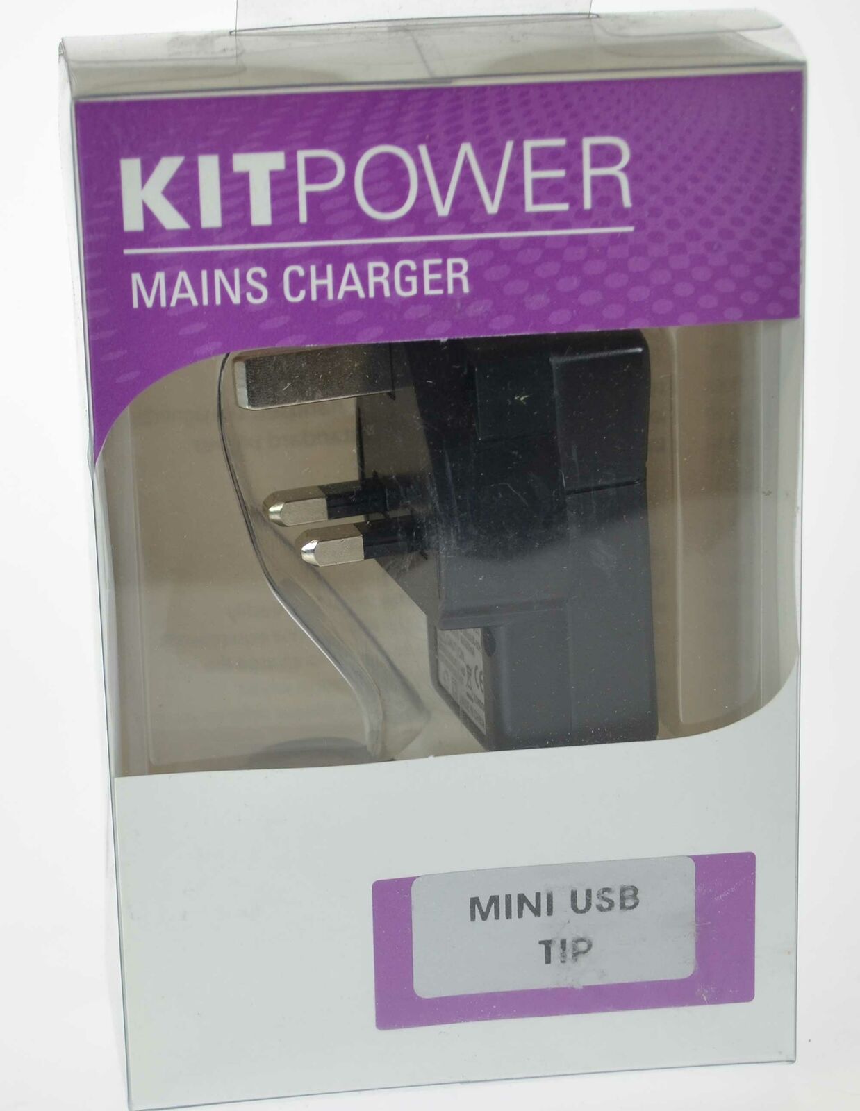 Kit Power Mini USB UK Mains Travel Charger  - Black