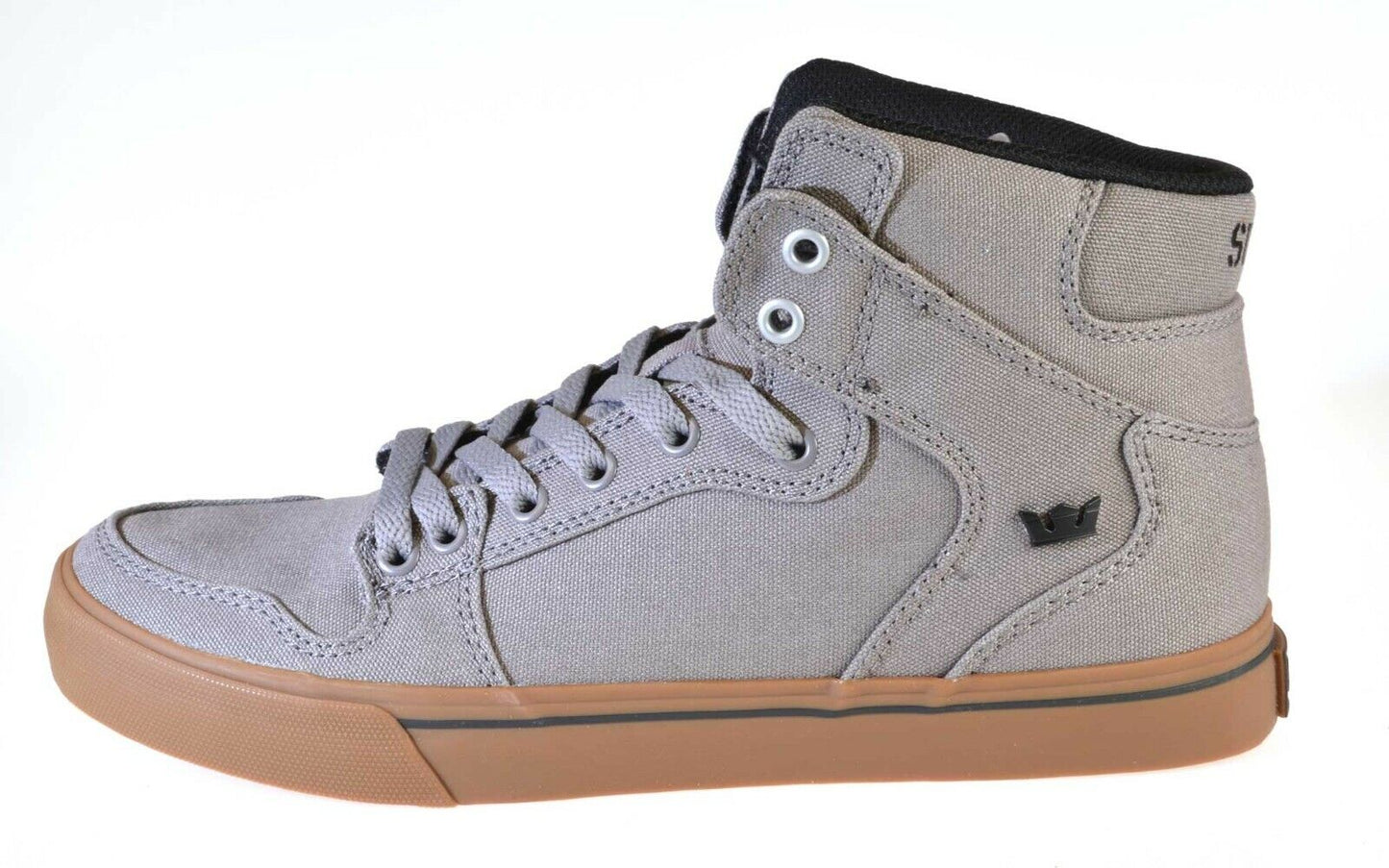 Supra Vaider Mid Top Skater White Grey Green Navy Black Mens Trainers Shoes