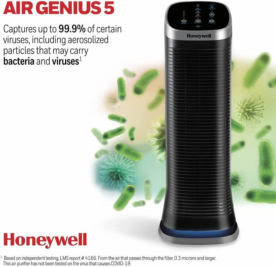 Honeywell Air Genius 5 Large Room Air Purifier with Touch Screen