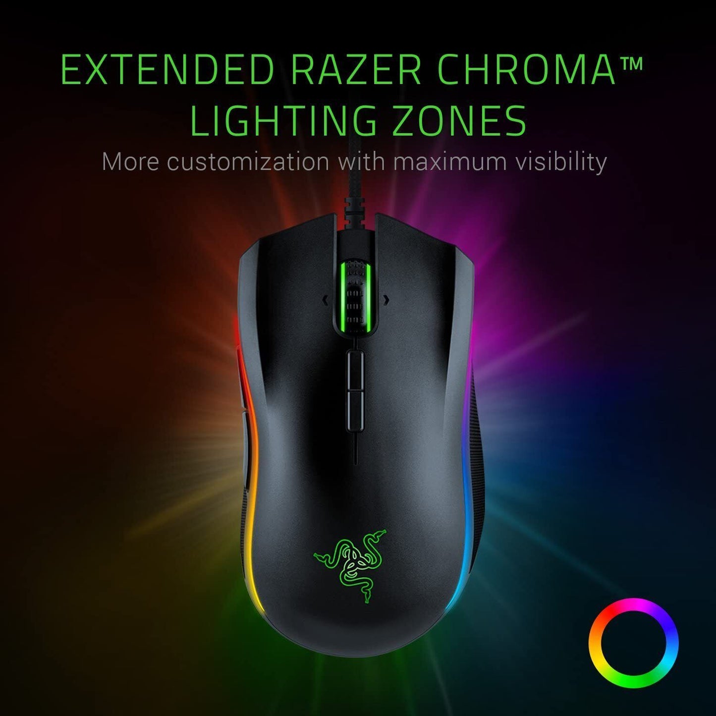 Razer Mamba Elite Gaming Mouse 16k DPI Chroma Mechanical Switches RGB