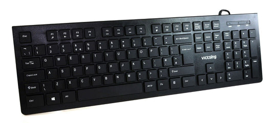 Keyboard UK Layout Compact Quiet Low Profile Chiclet Keys Spill Resist