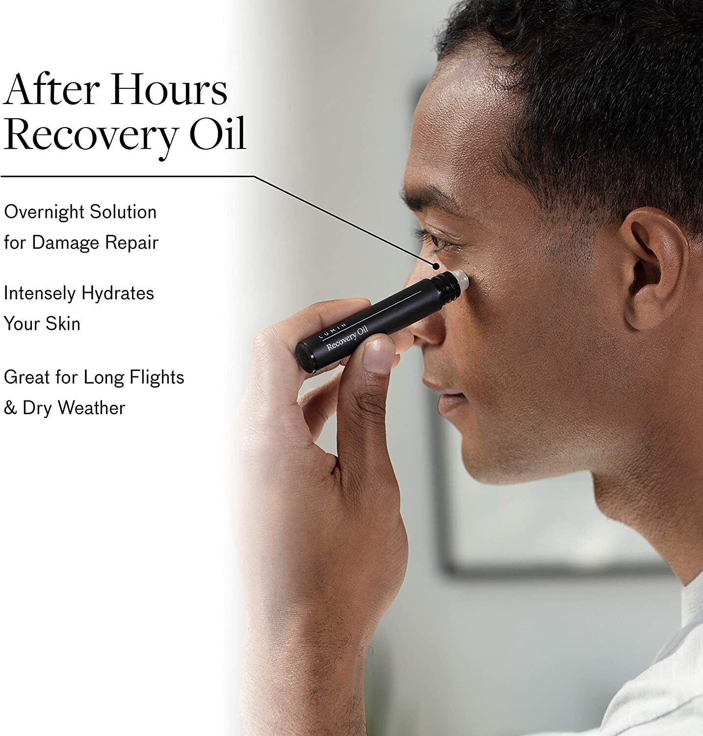 Lumin After Hours Recovery Oil 8ml Men Women Hydrates Tired Damaged Skin