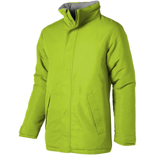 Slazenger Apple Green Warm Padded Jacket Foldaway Hood Adjustable Cuff 5 Sizes