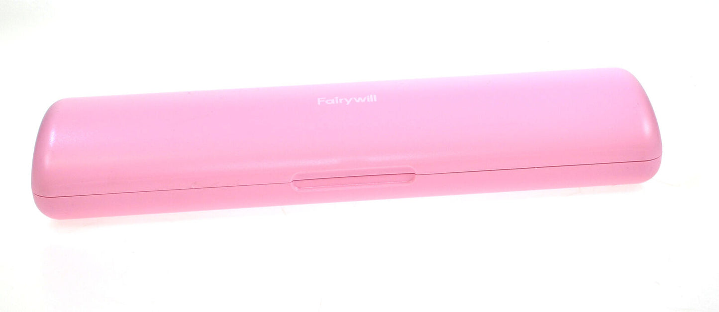 Electric Sonic Toothbrush Fairywill D7 Pink 5 Modes Travel Case  8 Heads