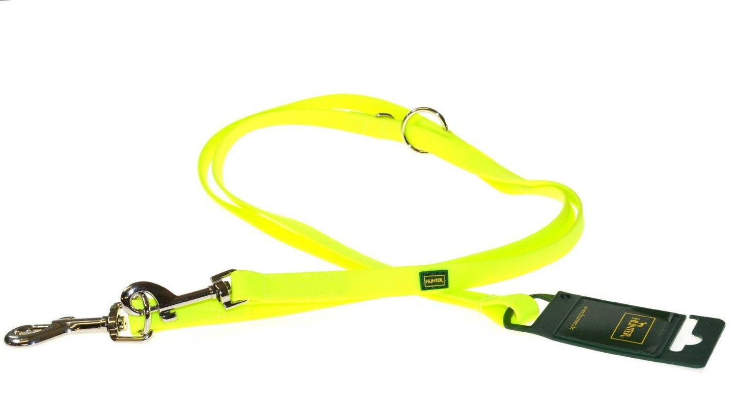 Hunter Adjustable Dog Leash Lead Convenience Neon Turquoise Pink Yellow Orange