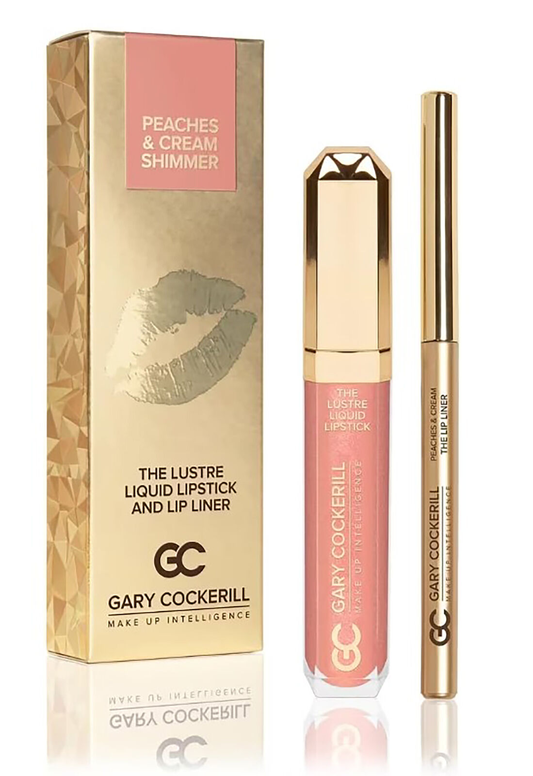 The Lustre Liquid Lipstick and Lip Liner Gary Cockerill Very Berry Peaches Cream