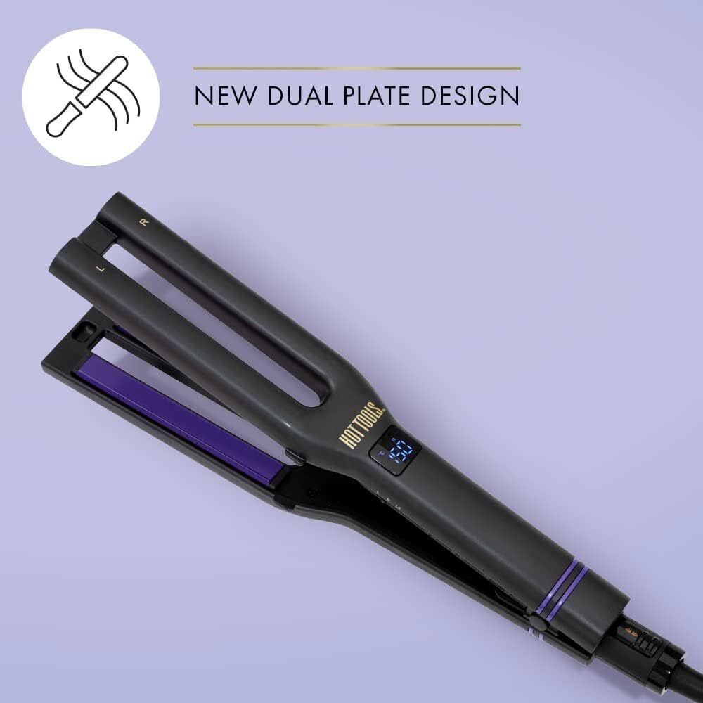 Dual Plate Hair Straightener Styler Waver Digital Hot Tools Pro Signature