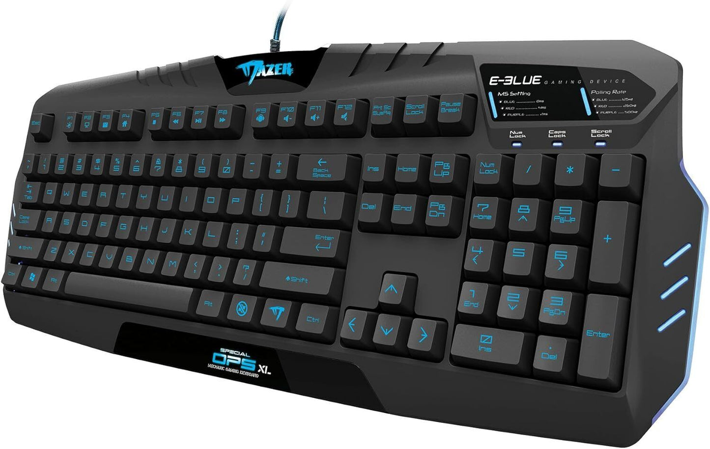 eBlue Mazer Mechanical Keyboard Change Polling and Key Response On The Fly