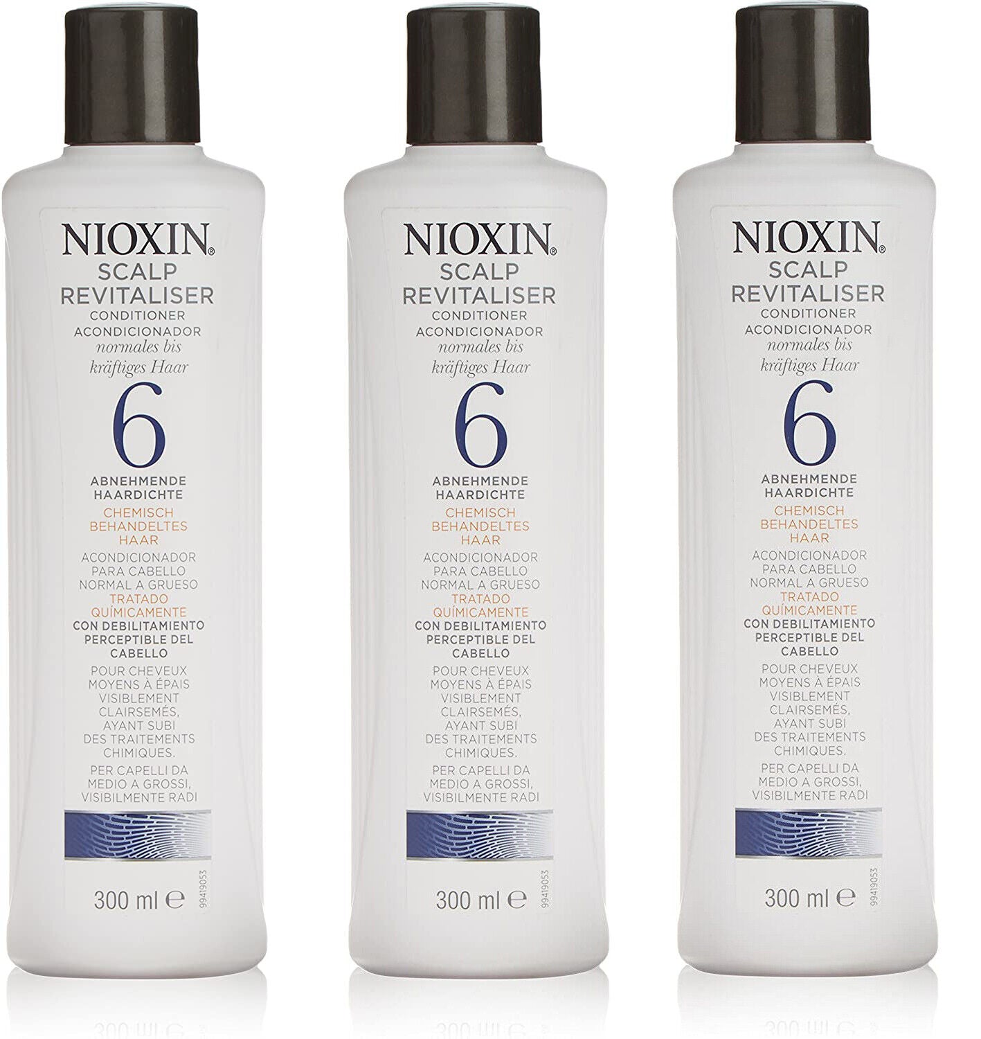 Nioxin System 6 Scalp Revitaliser Conditioner 300ml Pack of 1 2 or 3