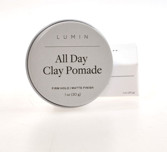 Lumin All Day Clay Pomade 30g Firm Hold Matte Finish Nourishing Conditioning