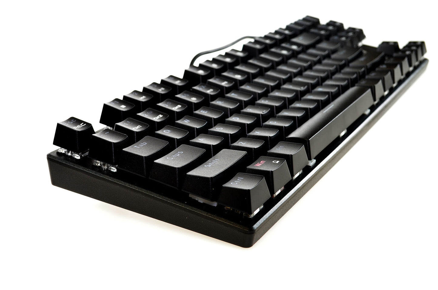 Mechanical Keyboard Wired RGB Backlit Blue Switches QWERTY TKL 80% Compact