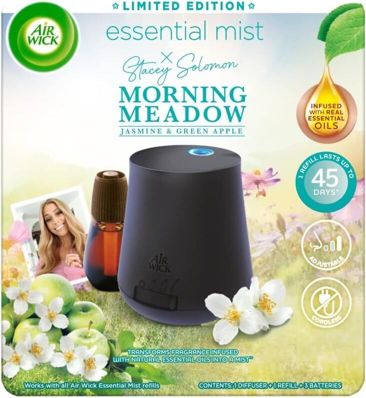 Air Wick Essential Mist Diffuser Refill + Batteries Lavender Morning Meadow