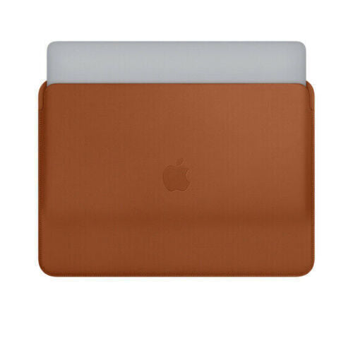 Macbook 12" Original Apple Leather Sleeve Case Bag Saddle Brown Midnight Blue