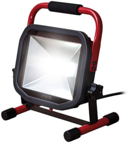 Portable Work Light 38 Watt 3000 Lumen 240v Mains Powered IP65 Luceco 500Watt EQ