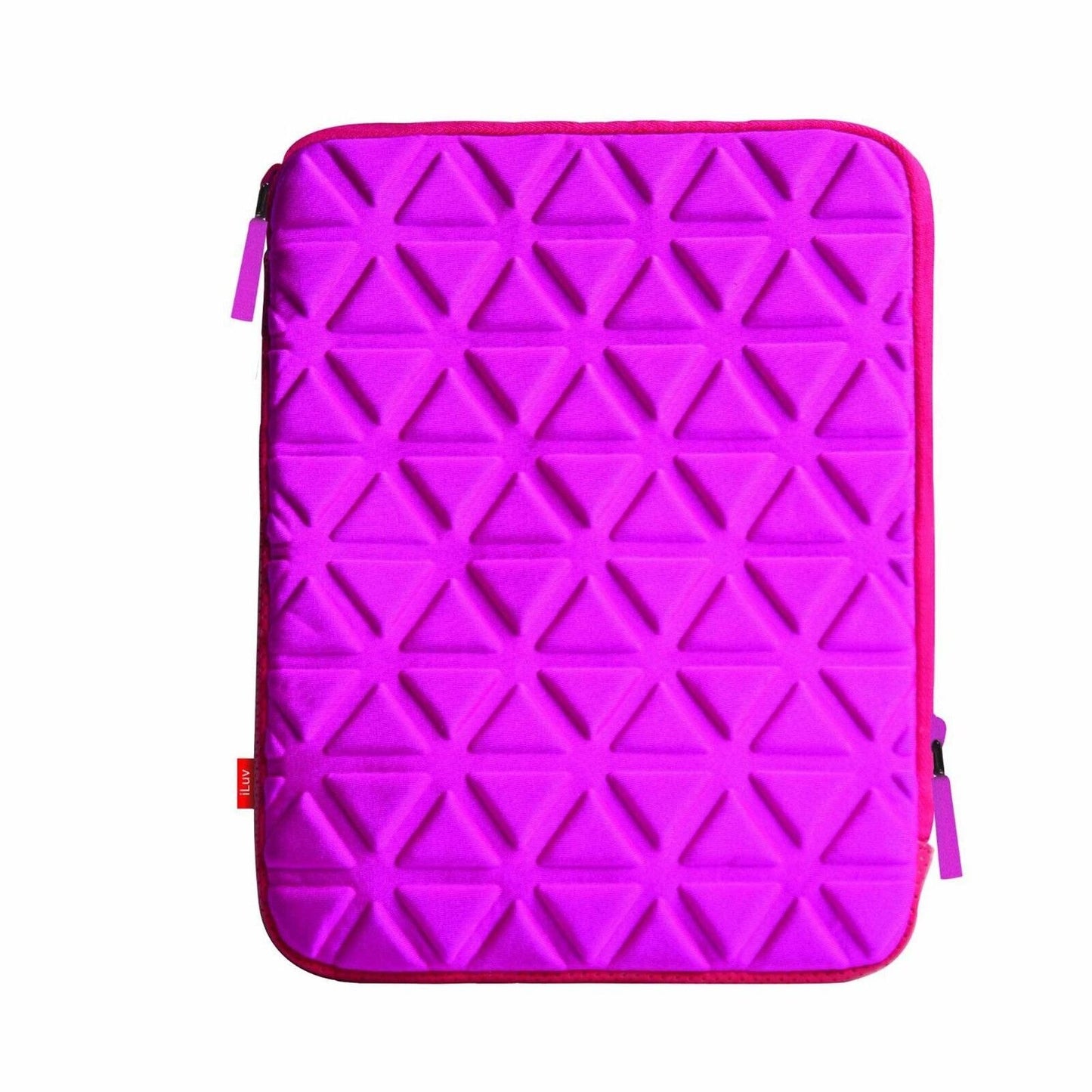 iLuv Belgique Waffle Foam Padded Sleeve for iPad Tablet 9.7" Black Pink