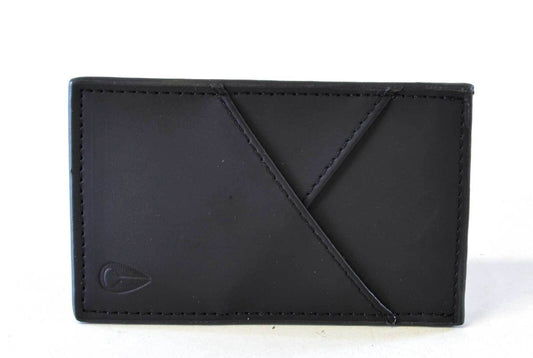 Nixon Rubbed Off Slim Credit Card Holder Wallet Black Matt PU Leather