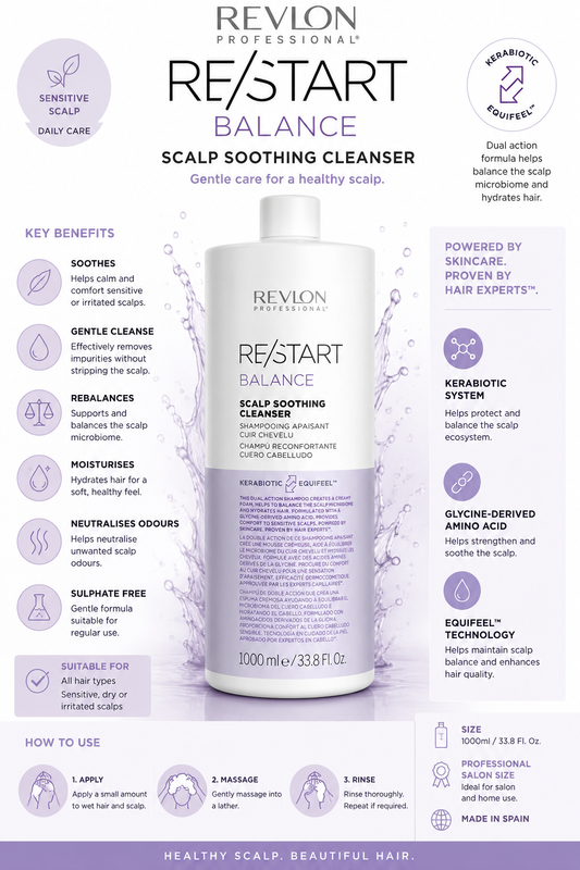 Revlon Professional RE/START Balance Scalp Soothing Cleanser Shampoo 1000ml