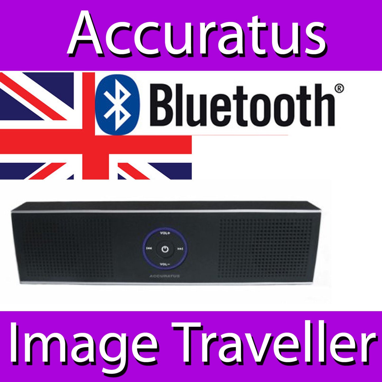 ACCURATUS BLUETOOTH MOBILE TRAVEL PORTABLE SPEAKER IMAGE TRAVELLER