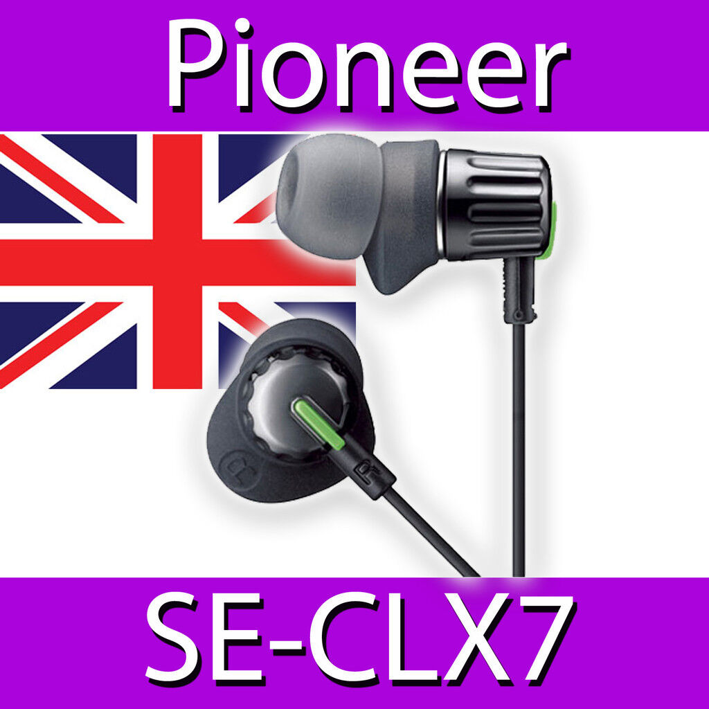 PIONEER SE-CLX7 BALANCED ARMATURE EARPHONES HEADPHONES MULTIPLE TIPS