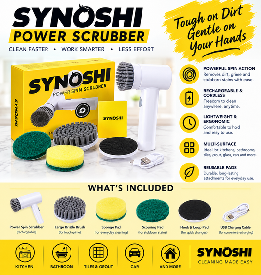 Synoshi Power Spin Scrubber Wireless