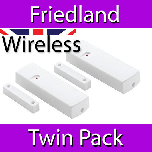 FRIEDLAND DC55 TWIN PACK STANDARD WIRELESS WINDOW DOOR CONTACTS 433MHz