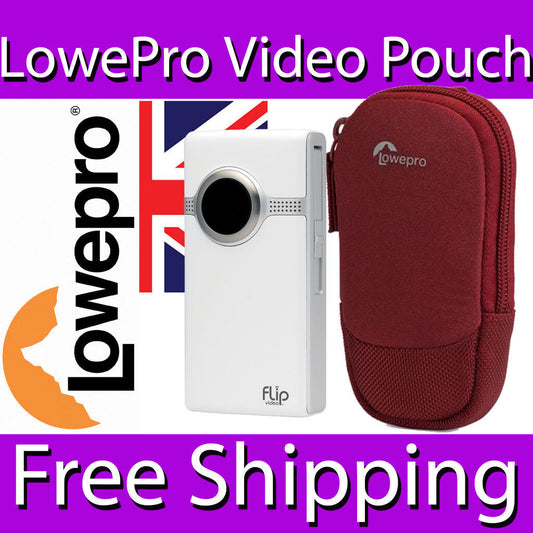 LOWEPRO POCKET VIDEO POUCH 20 CASE NEOPRENE MICOFIBRE 8.5 x 3 x 13.5 cm RED