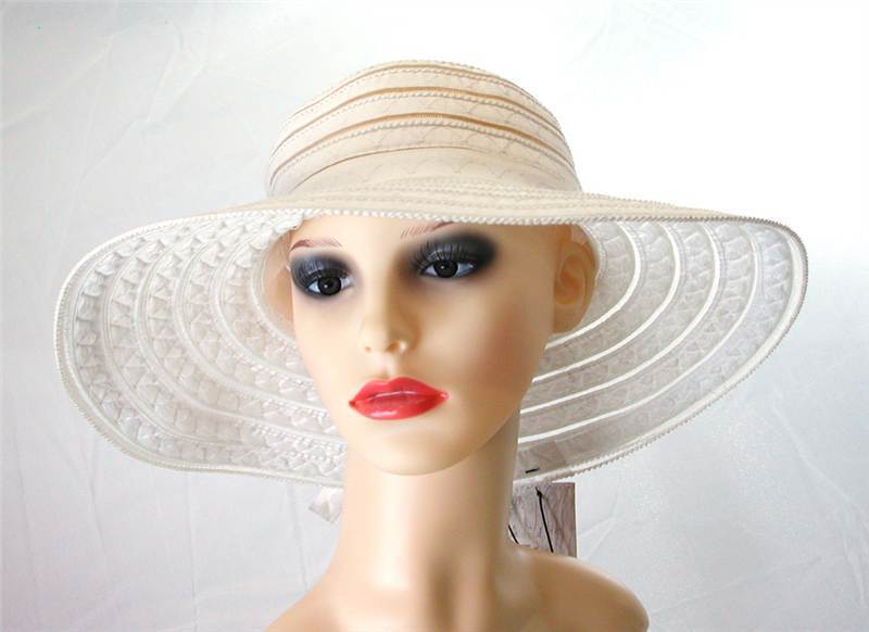 Pia Rossini Desoto Cotton Sun Hat Ladies Classic Summer White/White New