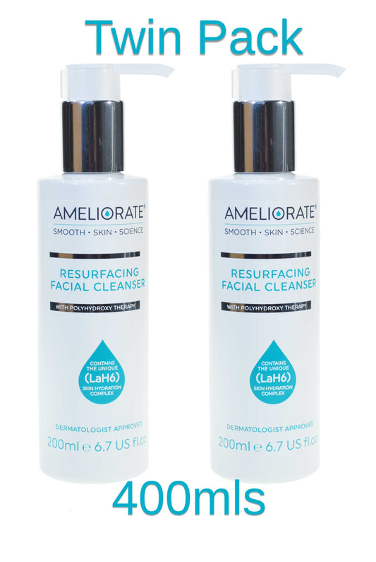 Ameliorate Resurfacing Facial Cleanser 200ml TWIN PACK