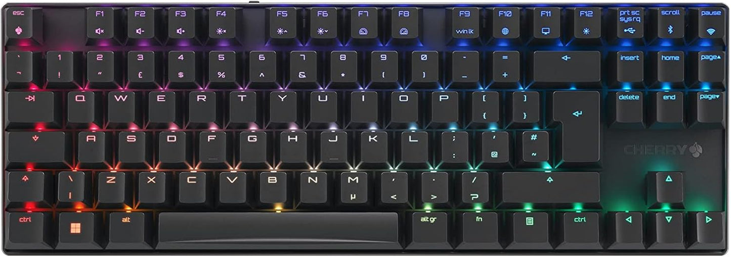 Cherry MX 8.2 Mechanical TKL RGB Wireless Rechargeable Keyboard Black