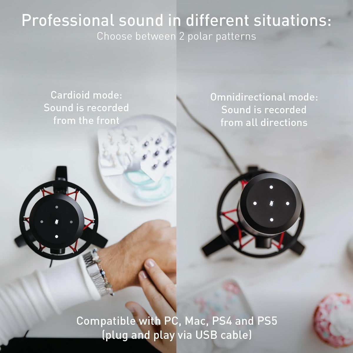 Cherry UM 6.0 Advanced USB Streaming Microphone FREE Cherry Pop Filter While Stocks Last