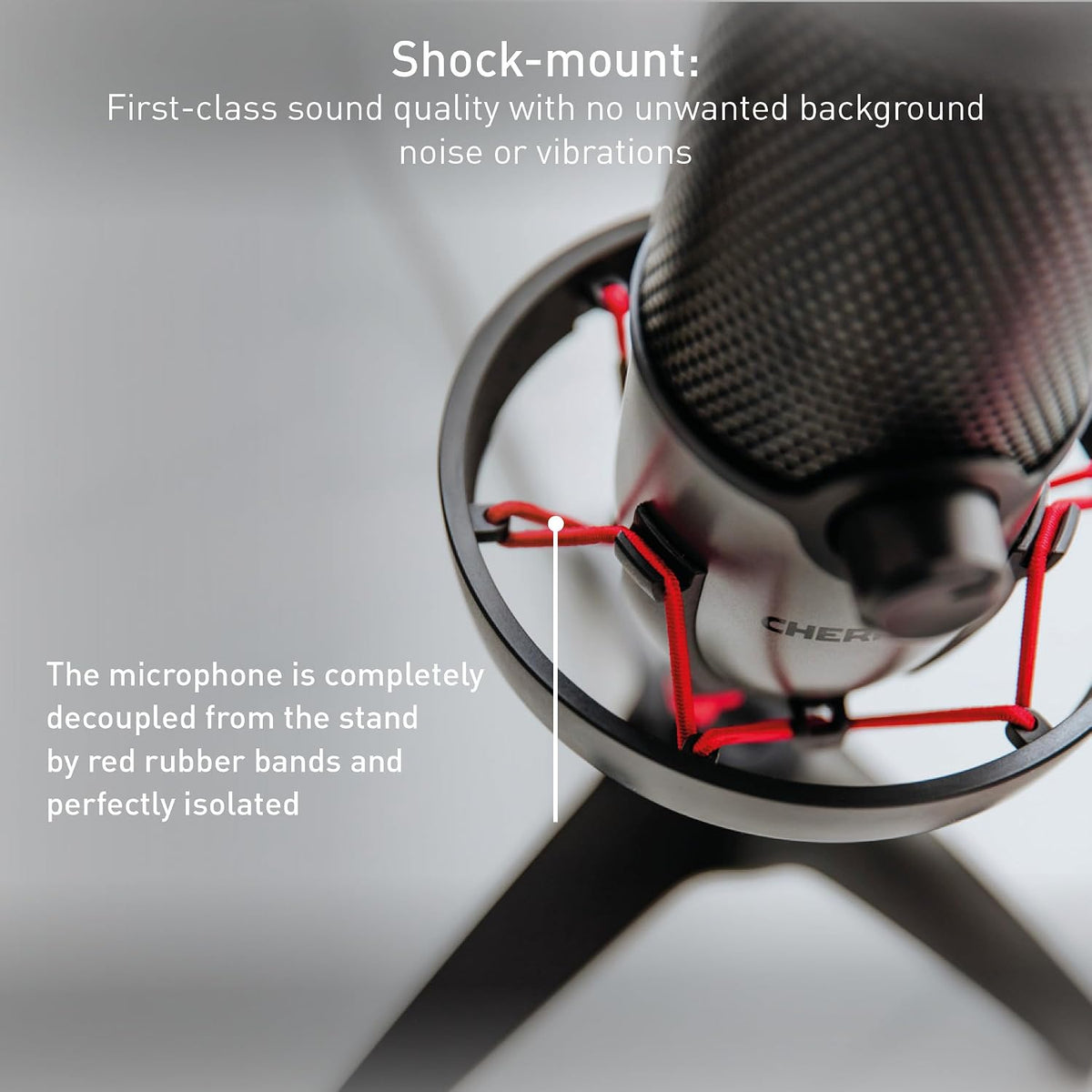 Cherry UM 6.0 Advanced USB Streaming Microphone FREE Cherry Pop Filter While Stocks Last