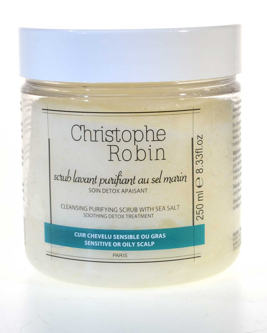 Christophe Robin Cleansing Purifying Sea Salt Scrub Shampoo 250ml Old Packaging