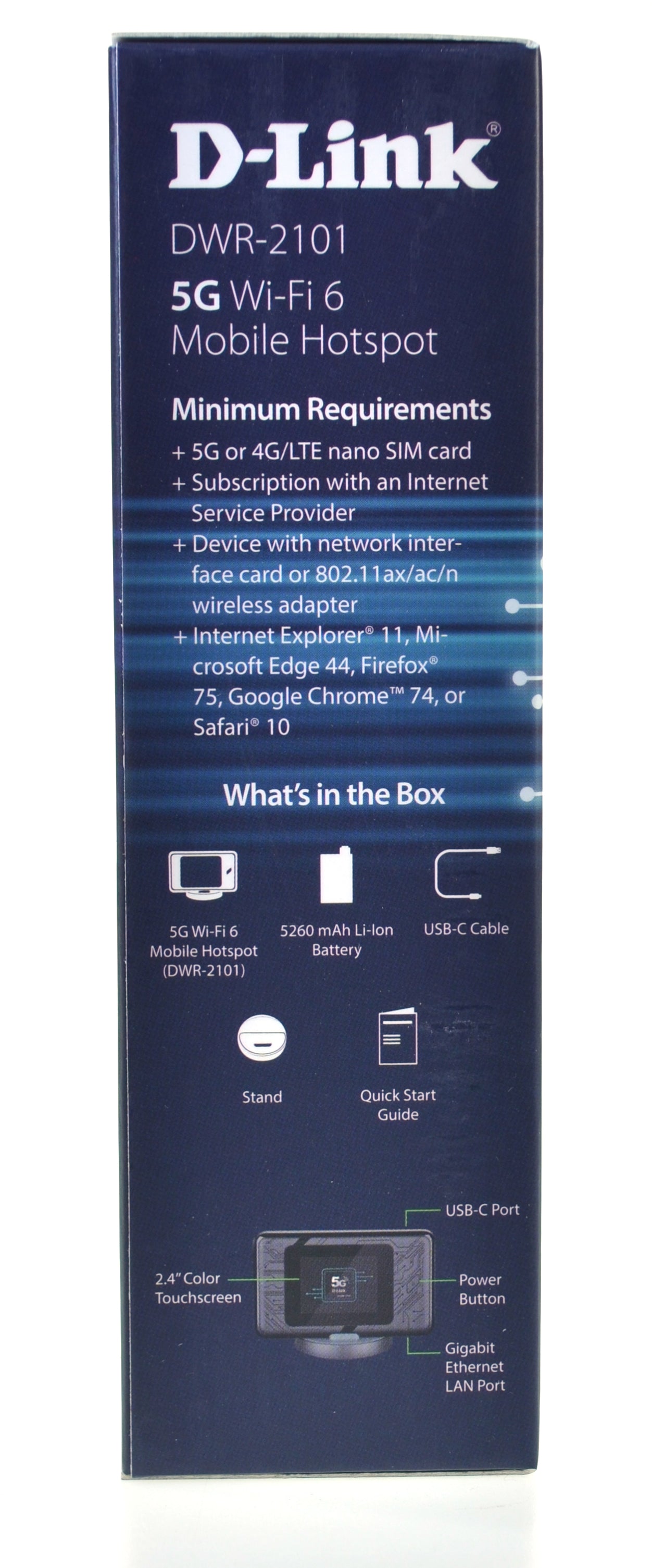 5G Wi‑Fi 6 Mobile Hotspot Router D‑Link DWR‑2101