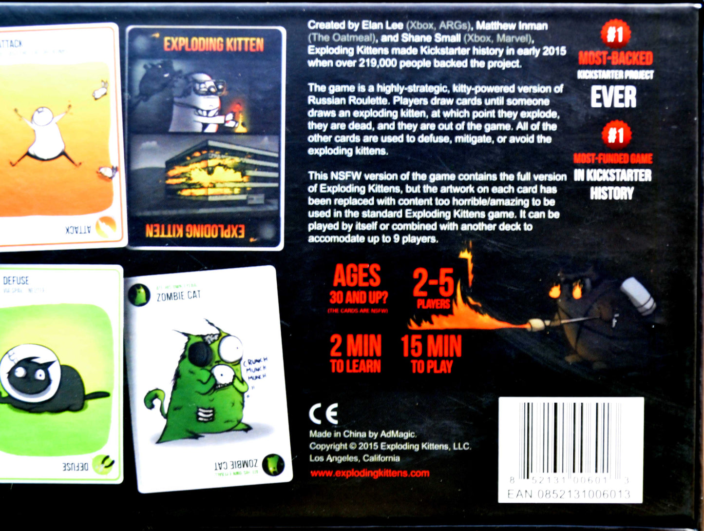 Exploding Kittens NSFW Deck Adult Card Game