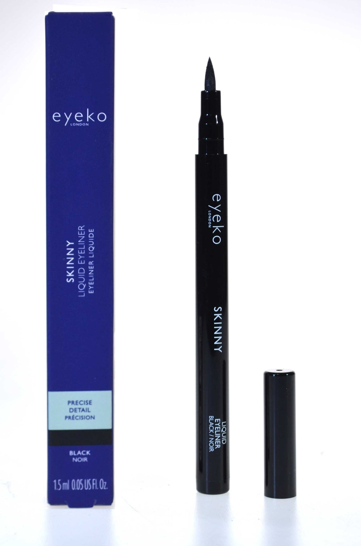 Eyeko Skinny Liquid Eyeliner Black 1.5ml Felt Tip Smudge-Resistant