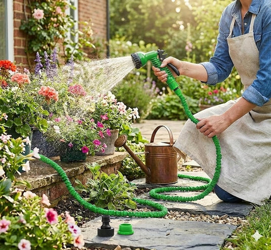 Expanding Garden Hose 50ft or 100ft Blue or Green