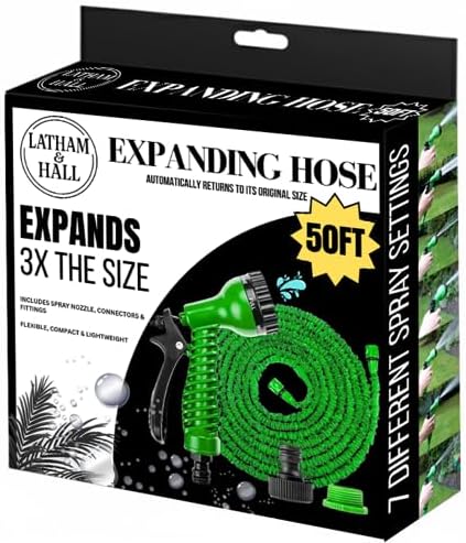 Expanding Garden Hose 50ft or 100ft Blue or Green