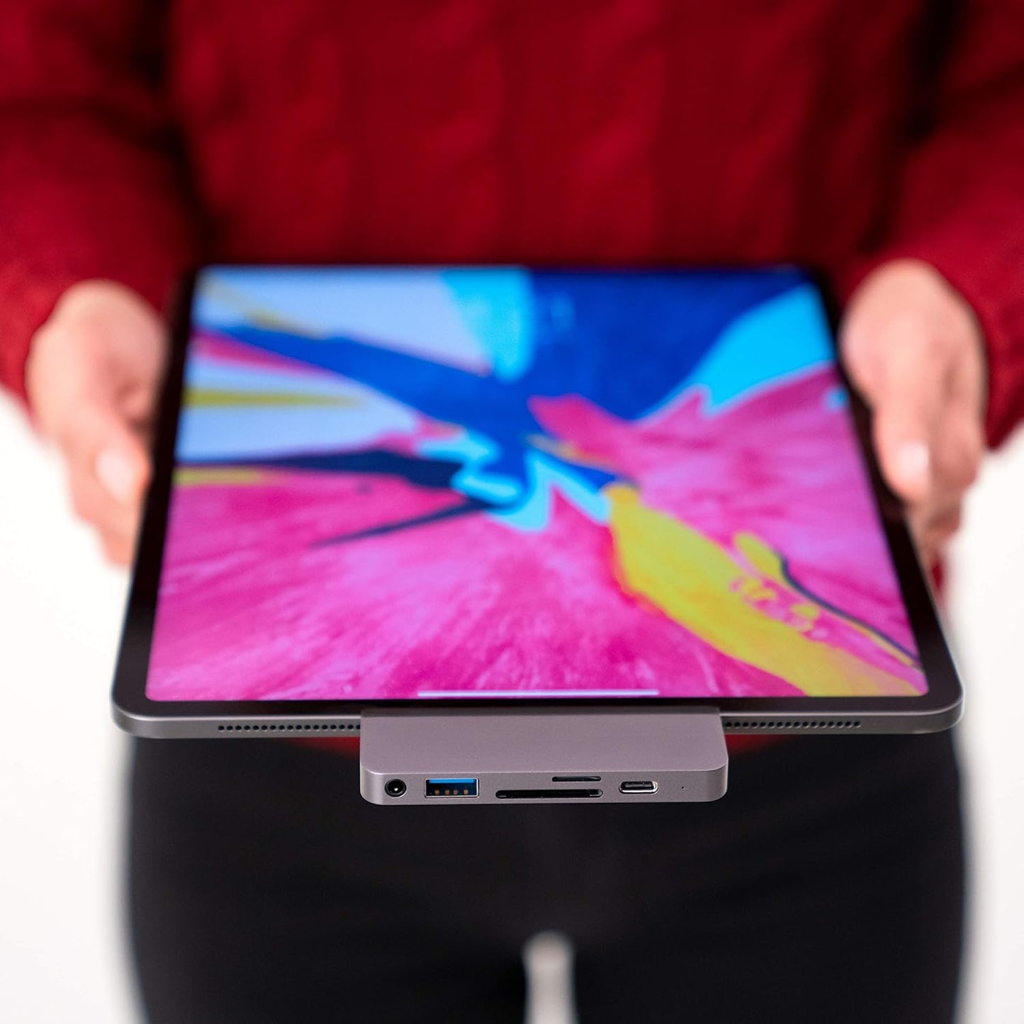 HyperDrive 6-in-1 USB-C hub iPad Pro iPad Air iPad Mini 6 Space Grey