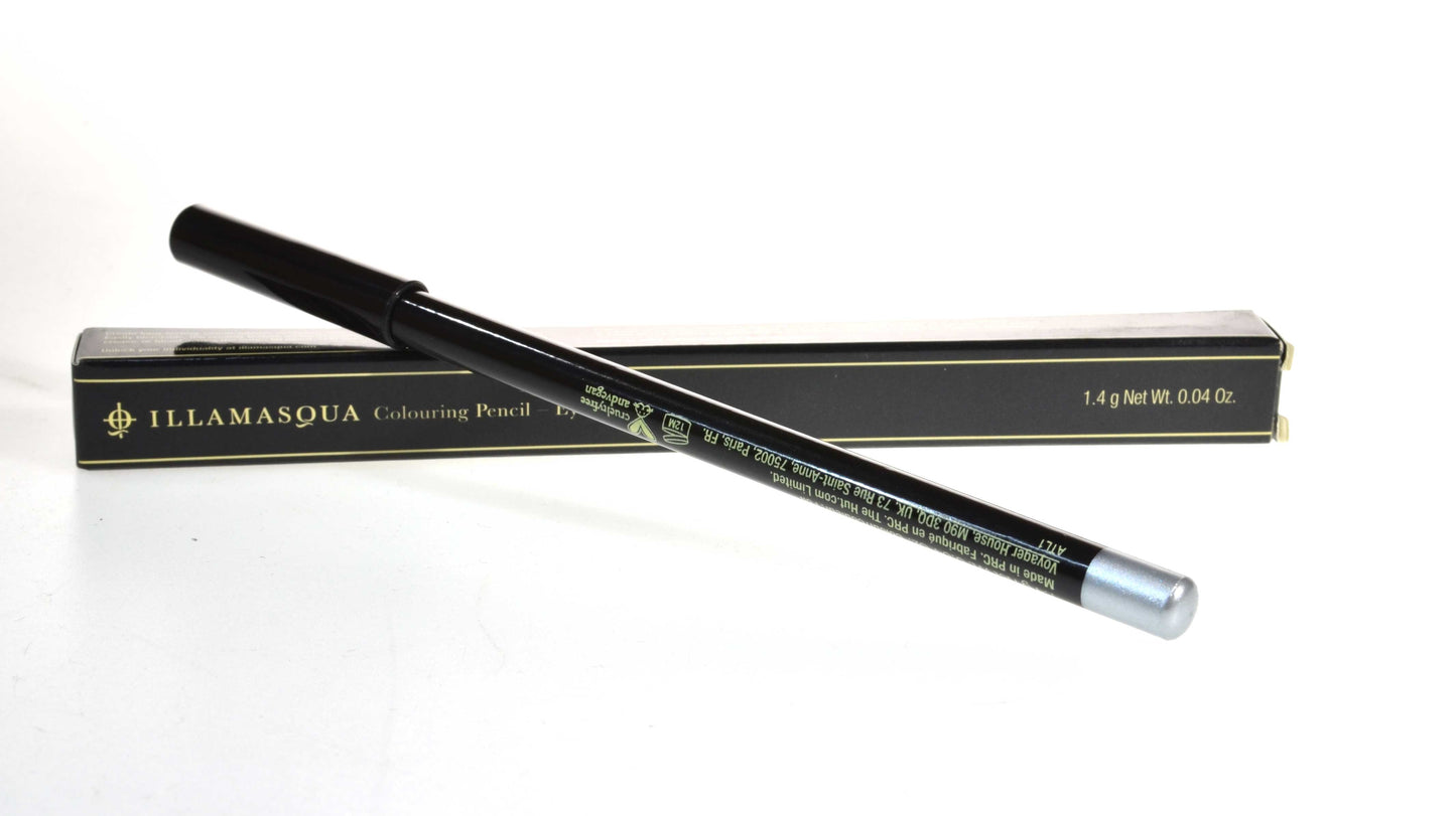 Illamasqua Long Lasting Eye Crayon Colouring Pencil Metallic Silver Grey Foil