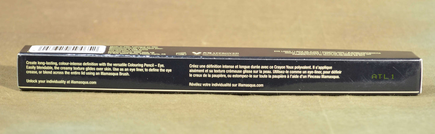 Illamasqua Long Lasting Eye Crayon Colouring Pencil Metallic Silver Grey Foil